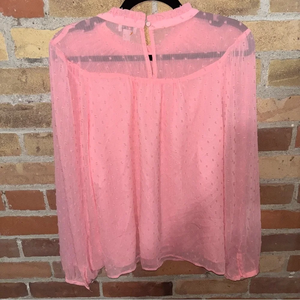 J. Crew Pink Textured Blouse